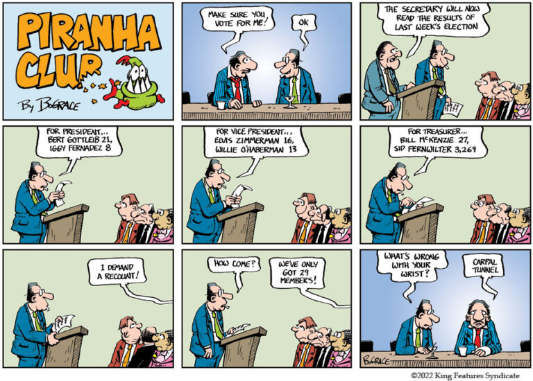 Buddy s Blog Ernie And The Piranha Club By Bud Grace